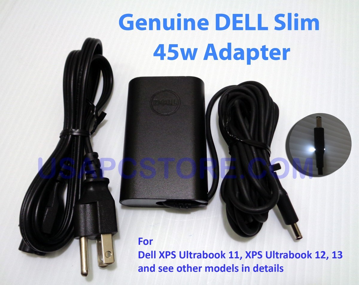 Dell 45w Laptop Charger Replacement 45W AC Adapter Charger For Dell Inspiron, Latitude, XPS Laptops - 19.5V, 2.31A Dell Laptop Charger