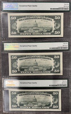 1974 $50 FIFTY DOLLAR BILL PMG 65/64 EPQ GEM UNCIRCULATED 3