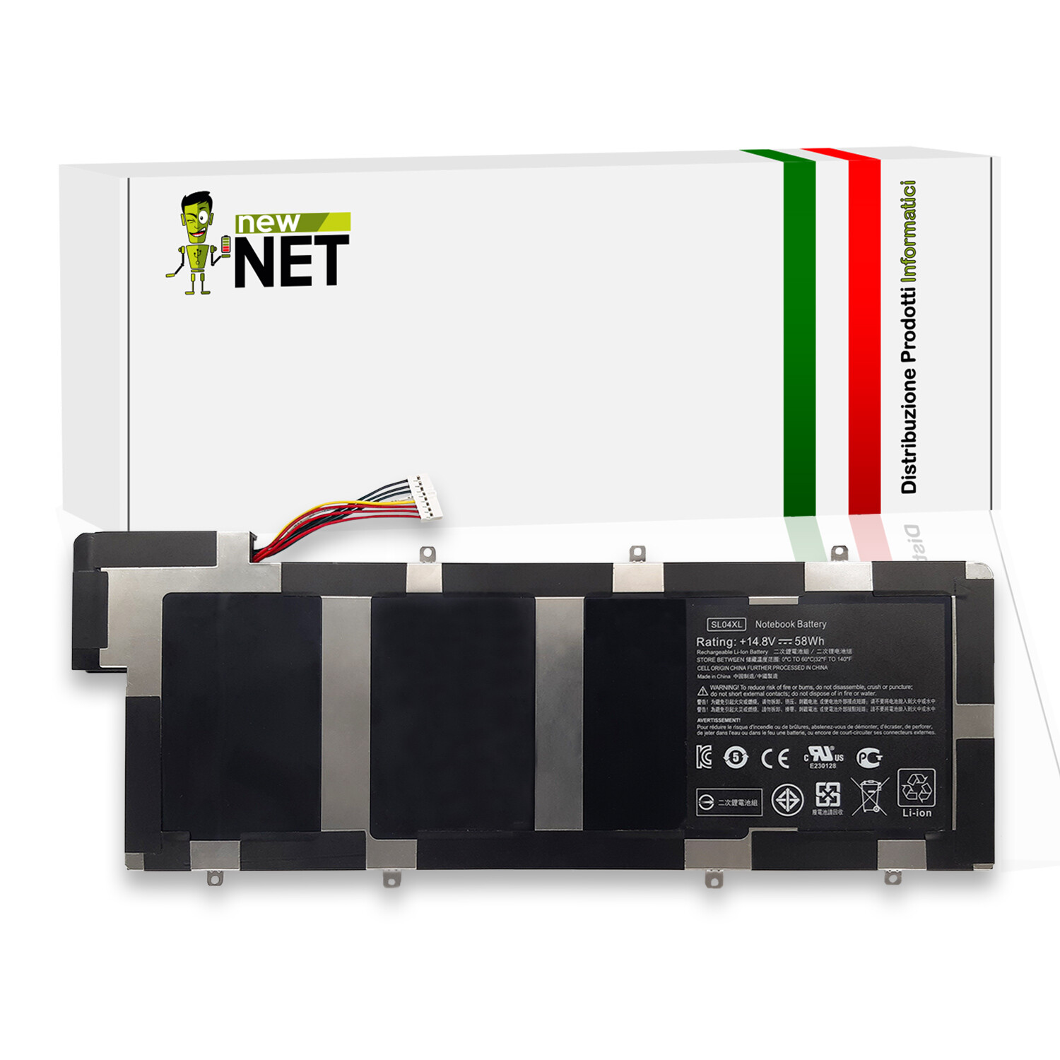 Batteria compatibile con HP Envy 14-3001TU B0N71PA 14,8V 3920mAh