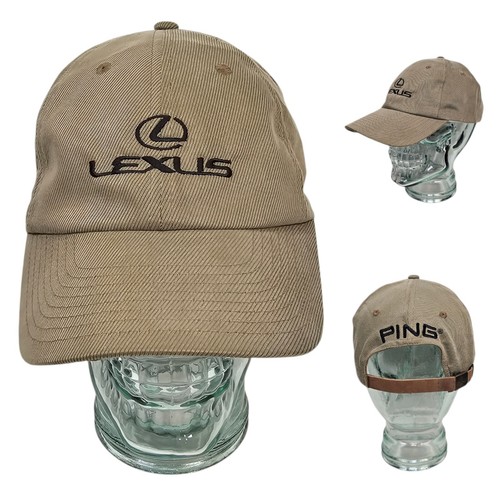 Vintage Ping Lexus Cars Mens Golf Hat Baseball Cap Adjustable Strapback Beige