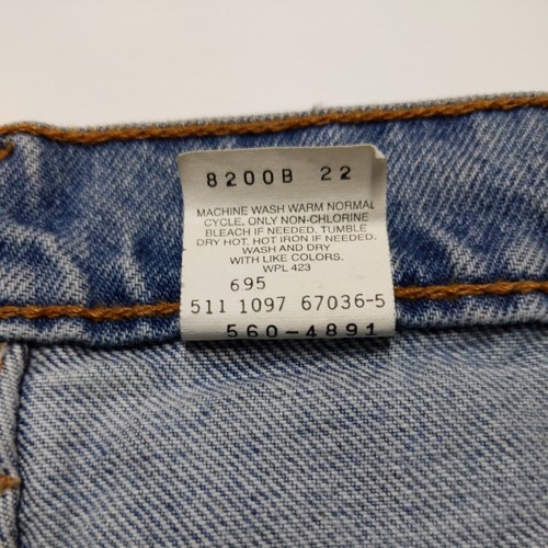 Levi's 560 Loose Fit Tapered Leg Denim Blue Jeans Vintage 1990s W36 L36 - Picture 7 of 8