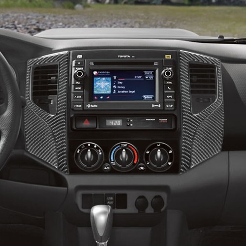 For Toyota Tacoma 2012-2015 4Pcs Center Vent TYP A Trim Cover 2WD Carbon Fiber - Picture 7 of 12