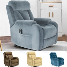 Electric Power Lift Recliner Chair Single Sofa Chairs w/ Remote For Living Room