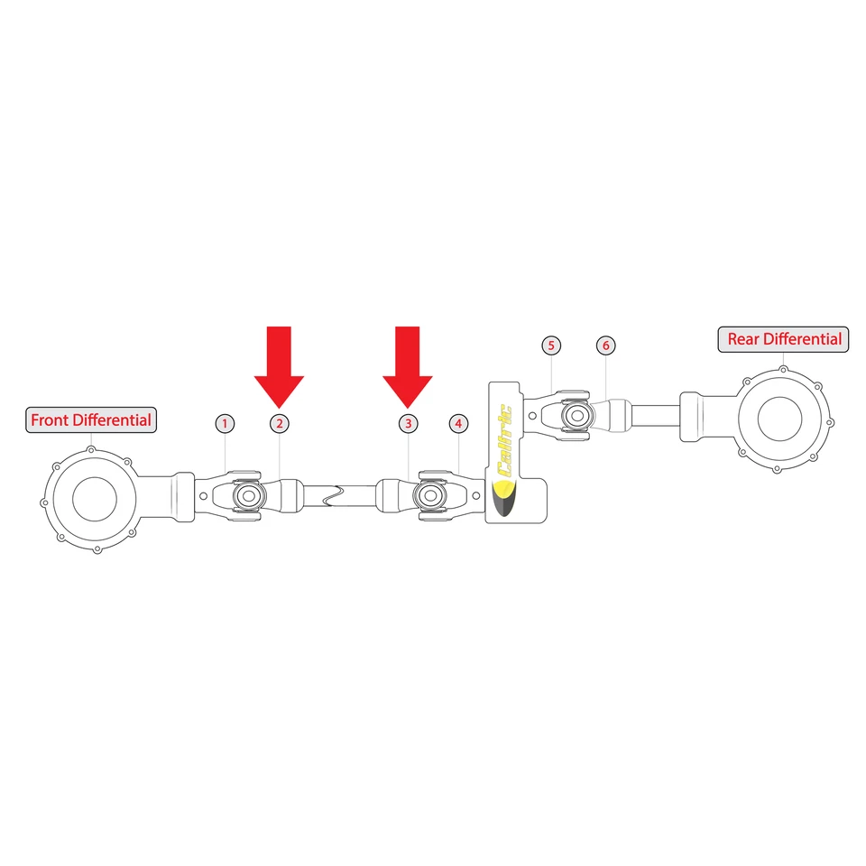 Front Drive Shaft Yokes W/U-Joints for Yamaha Big Bear 350 4X4 YFM350FW 1989-97 - Image 2 of 2
