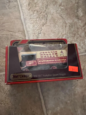 matchbox y-8 1917 yorkshire steam wagon johnnie walker whiskey