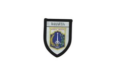 Patch printed embroidery travel souvenir shield city flag jakarta indonesia