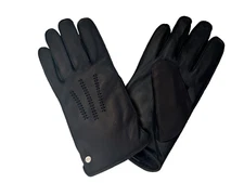 Ugg Wrangell Leather Faux Fur Lined Smart Gloves Black  XL Touch Screen able Men