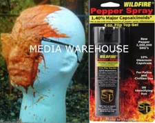 Hottest Wildfire Sticky Pepper GEL Self Defense 4oz Spray 1.4% MC. 10% OC UV Dye
