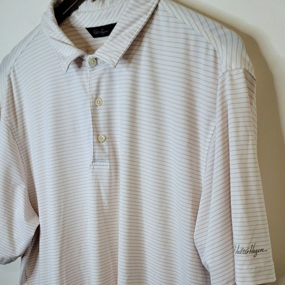 Camiseta polo listrada Walter Hagen tamanho grande - Imagem 2 de 4