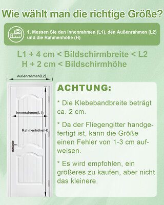 Magnet Fliegengitter Tür – 160x210 Cm – Insektenschutz Ohne Bohren, Mit Klettband – Für Terrassen- & Wohnzimmertüren