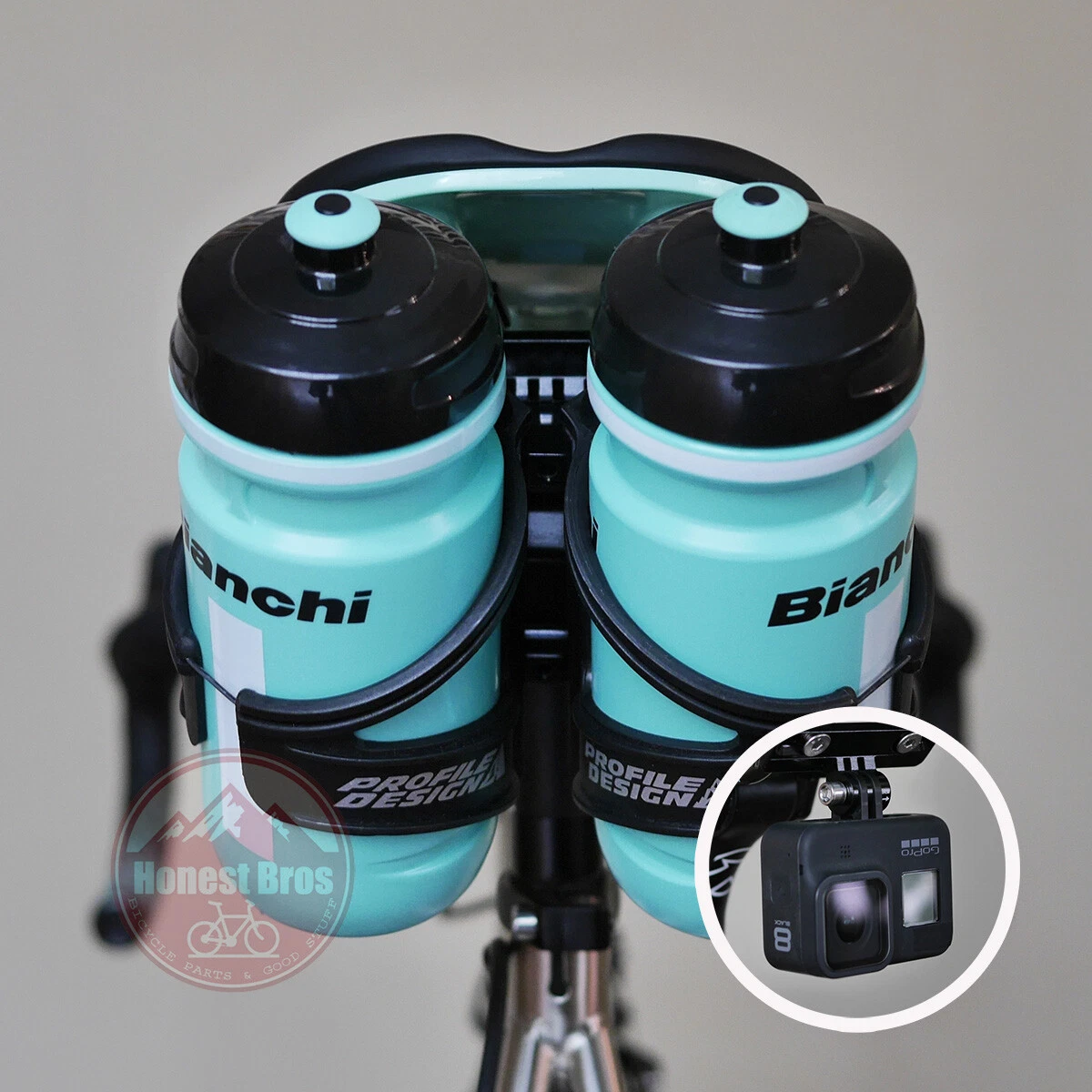 Bicycle Saddle Mount Two Water Bottle Cages / Tri TT Triathlon