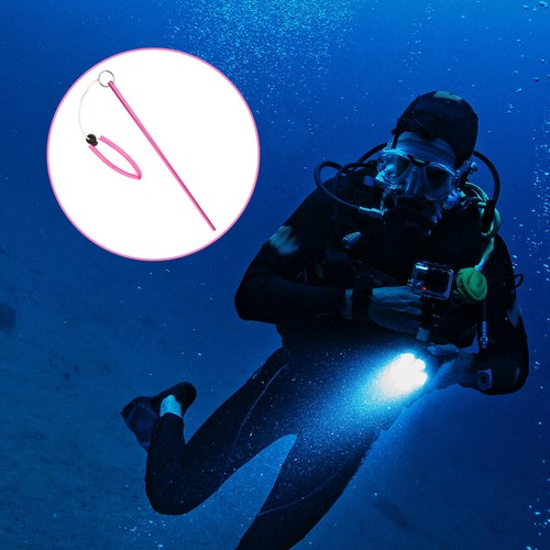 Underwater Probe Lanyard Scuba Diving Rod Aluminum Noise Maker Stick