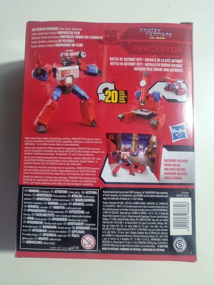 Hasbro Transformers Generations Studio Series Deluxe-Class Perceptor Neu & OVP - Bild 2 von 2