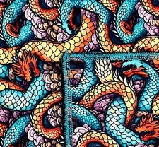 Chinese Dragon Bandana Headband Chemo wrist wrap head band neck scarf