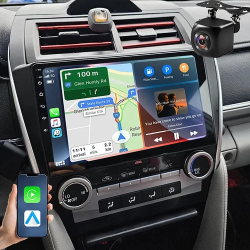 For 2012-2014 Toyota Camry 10.1" Car Stereo Radio Android 13 Carplay GPS +Camera - Bild 1 von 20