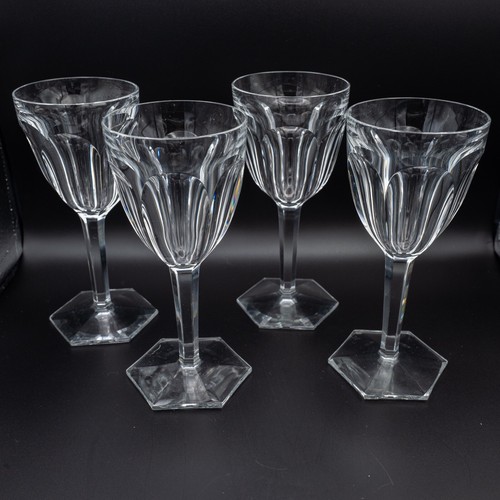 Baccarat Kristall Frankreich Compiegne Claret Weingläser 4er Set - 6 1/2" KOSTENLOSER VERSAND