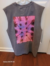 NWT YoungLa Beach Sleeveless Tank in Brownish-Gray, Retired Design, Men's Large