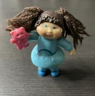 Vintage Cabbage Patch Kids CPK 1984 Poseable Figure Brown Yarn Hair Bear 3.5"