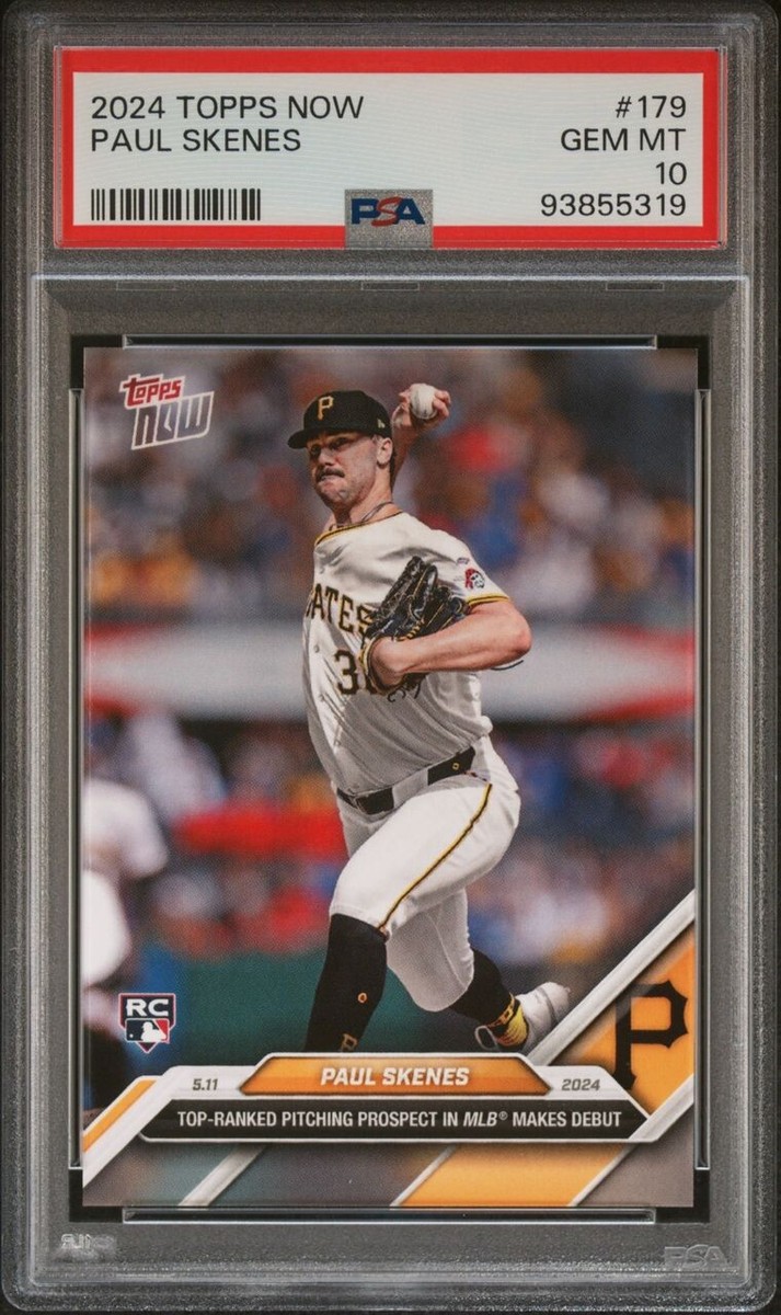 新人王 Paul Skenes 2024 topps chrome オレンジラバーオート /25 
