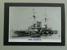 NAVAL PRINT-HMS CANPUS (1897) BATTLESHIP