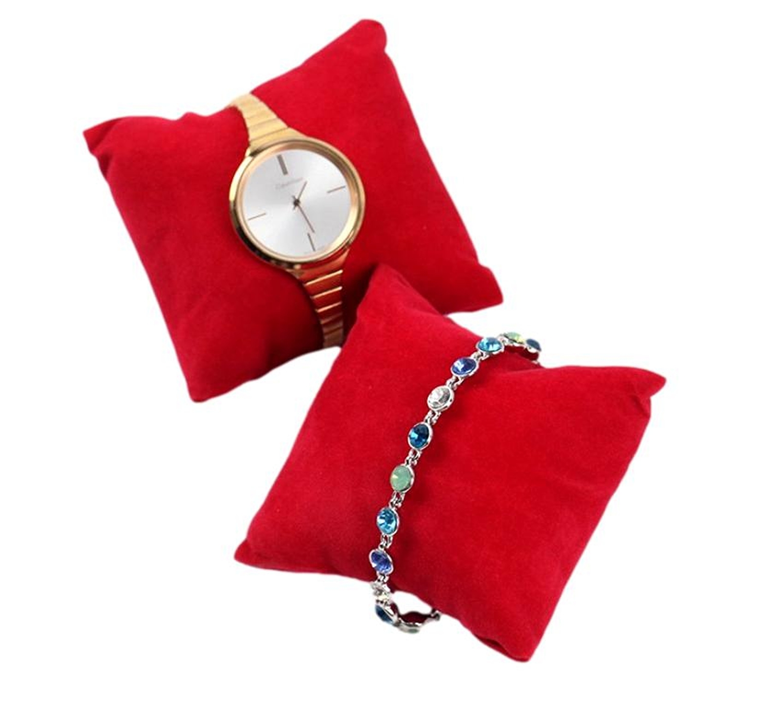Beebeecraft 4 Stück Uhrenkissen Armbandkissen Fuss Produktbild-Vorschau 2