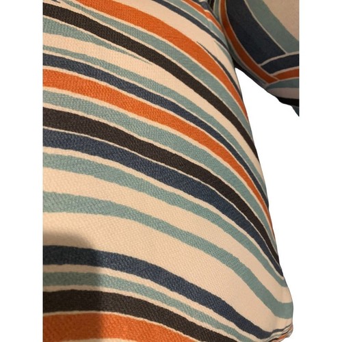 Set of 2 New Polyester Fill Zip Off Cover Throw Pillows Retro Swirl Print - Imagen 5 de 8
