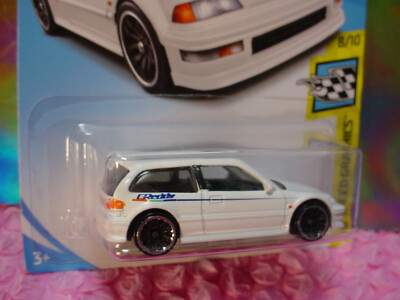 2019 Hot Wheels '90 HONDA CIVIC EF #4 ✰white;j5;GReddy✰SPEED