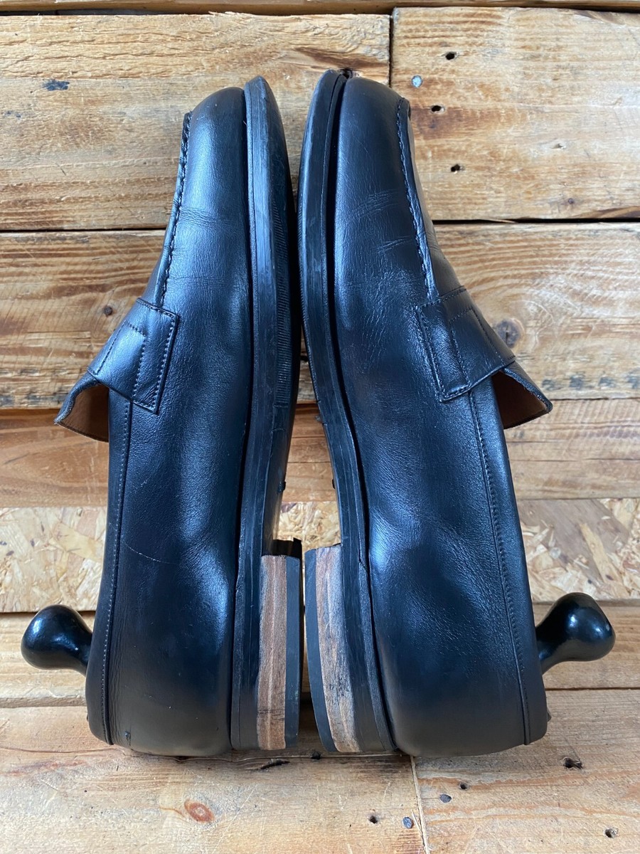 J.M.Weston 180 Black penny leather loafers sz Uk 8E US 9 | eBay