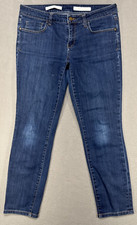 Anthropologie Pilcro Stet Jeans Womens Sz 30 Mid Rise Stretch Preppy Dark Denim