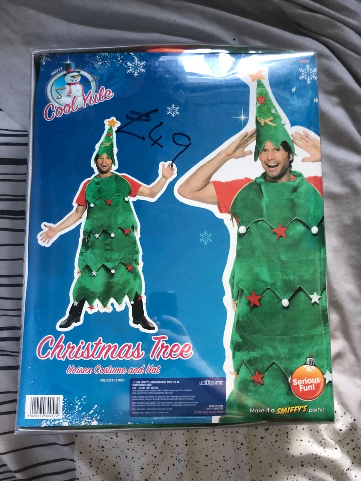 Disfraz de árbol de Navidad y conjunto de sombreros Deluxe Fancy Dress Unisex Una talla se adapta a la mayoría Foto 2 de 4
