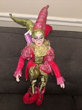 Christmas Bendable Elf 20 Tall Pink NEW