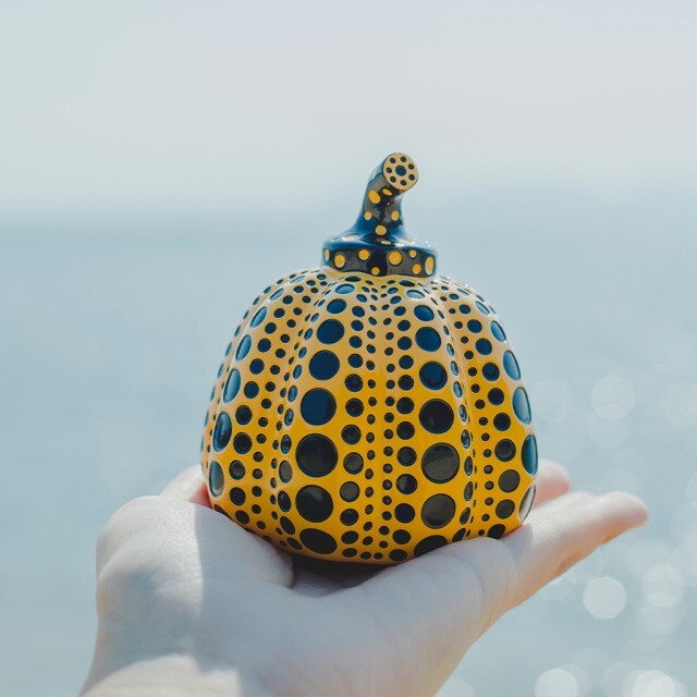 Yayoi Kusama Pumpkin Object Yellow Sculpture Naoshima-limited