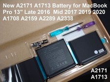A2171 A1713 Battery For MacBook Pro 13" A1708 A2159 A2289 A2338 Mid 2019 2020
