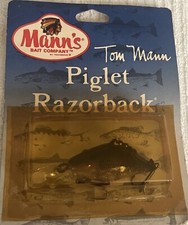80s Vintage TOM MANN’S PIGLET RAZORBACK  Fishing Lure New In Package