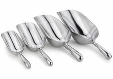 One-Piece Aluminum Scoop Round Bottom