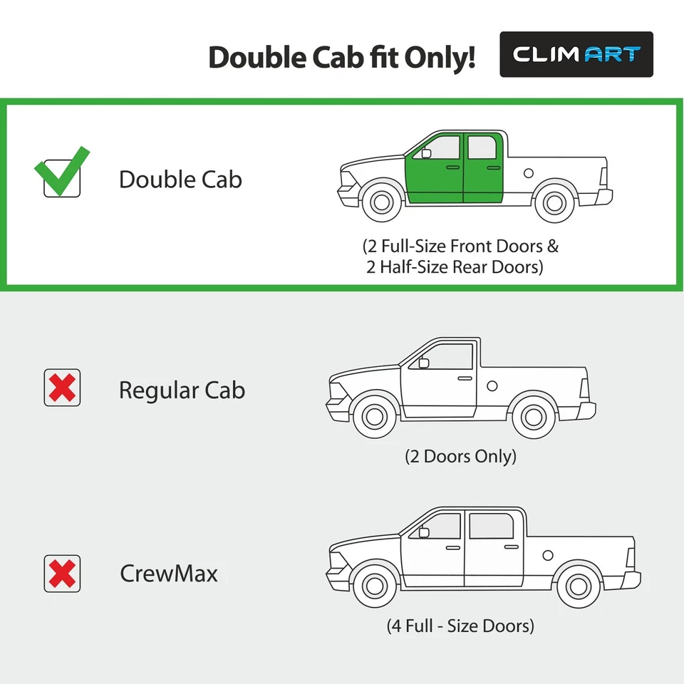 Parasoles de lluvia protectores de viento para Toyota Tundra 2007-2021 doble cabina Foto 4 de 4