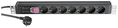 K&M 28674 19''-Power Box Rack Strom Verteiler Mehrfachstecker 1 HE Live Studio