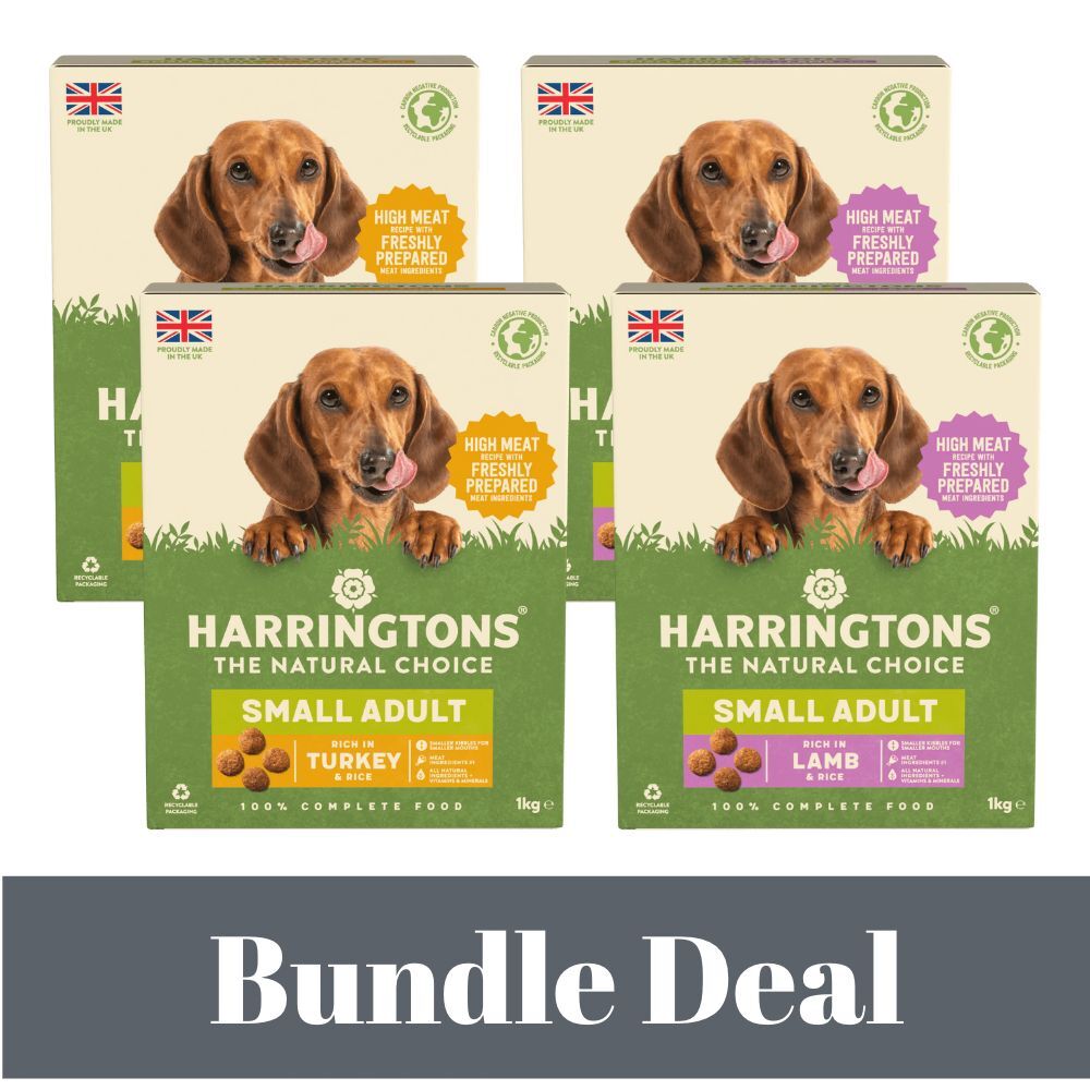 Harringtons Small Breed Adult Dog Food Lamb Turkey Rice Mini Kibble