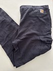Carhartt FR 42x30 FLAME RESISTANT Navy Blue Cargo Work Pants 344-20