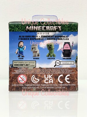 Jada Toys Figura Minecraft Película - Sorpresa Aleatoria De 4 Personajes De Metal (Steve, Malgohsa, Lobo O Creeper) Para Coleccionar, 6.5 Cm, Desde 8 Años, Ola 5
