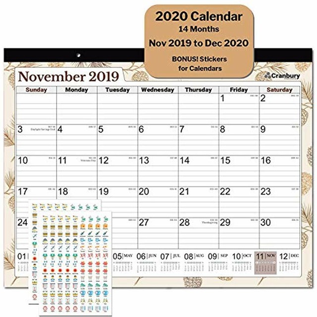 Large Desk Calendars Calendar 2020 17 75 X 13 75 Quot 2020