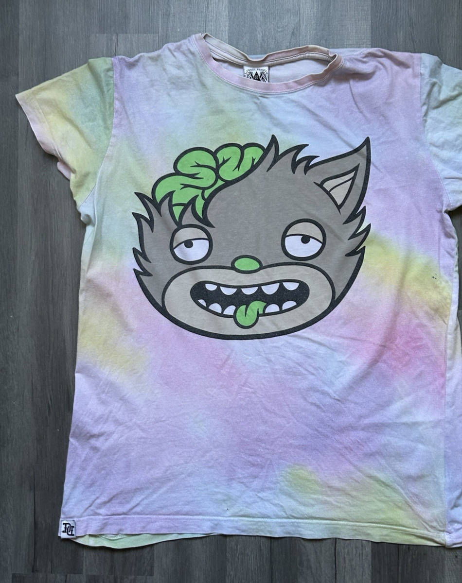 Drop Dead M T-Shirt Cat Kitty Monster Logo Alternative Emo Oli