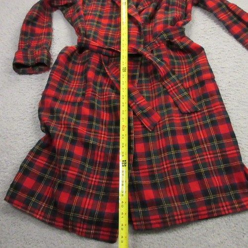 Pendleton Wool Robe Housecoat size M FLAWS Prince Charles Edward Stewart Tartan - Picture 11 of 14