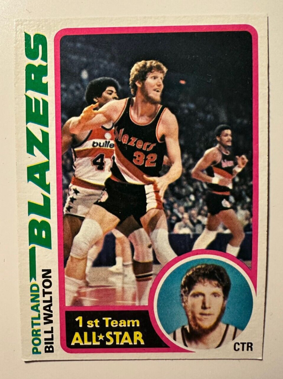 1978-79 Topps Basketball Bill Walton #1 1st Team All-Star HOF Portland