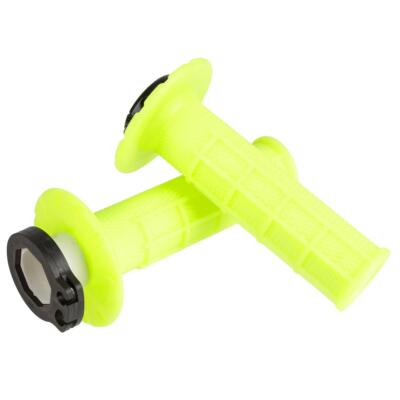 ODI Griffe Half Waffle V2 Lock-On verschraubt, Neon Gelb