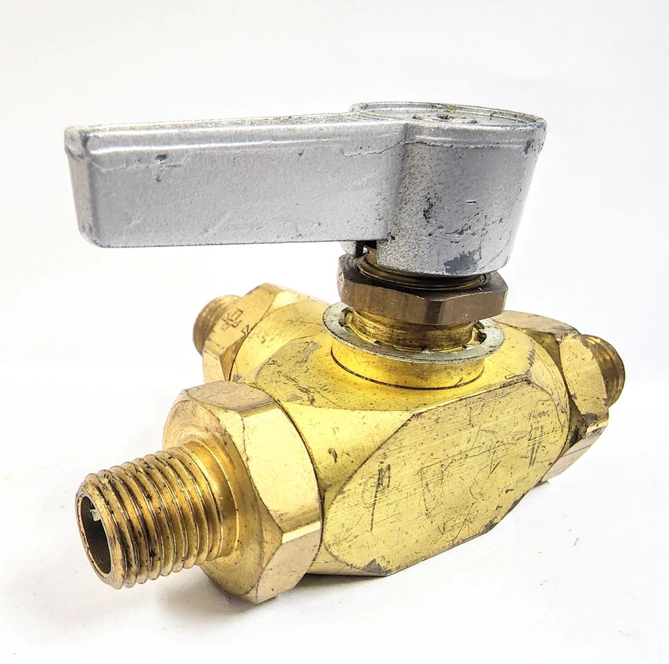 VÁLVULA DE ESFERA DE LATÃO IMPERIAL 3 VIAS 1/4" MNPT - Imagem 4 de 4