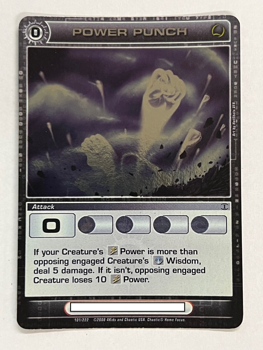 Chaotic 101/222 Power Punch Holo Foil Rare Attack Card | eBay