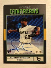 2022 Topps Brooklyn Collection On Card Auto /75 Roansy Contreras Pirates RC ACRC