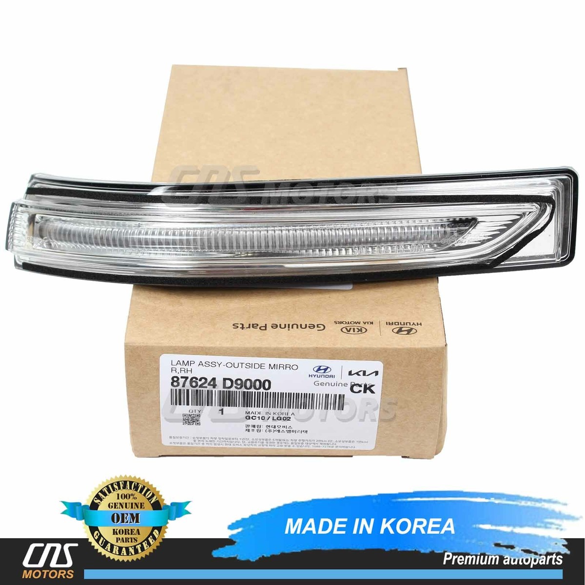 GENUINE Side Mirror Signal Repeater Lamp RIGHT for 17-19 Kia