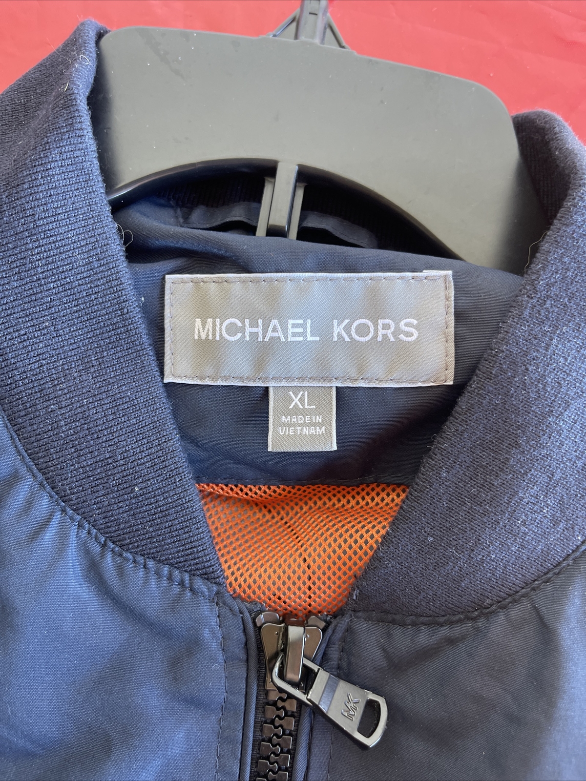 Michael Kors Men's Bomber Jacket Large Navy Blue